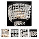 Terzo 2 Light 11 inch Matte Black with Polished Chrome Wall Sconce Wall Light