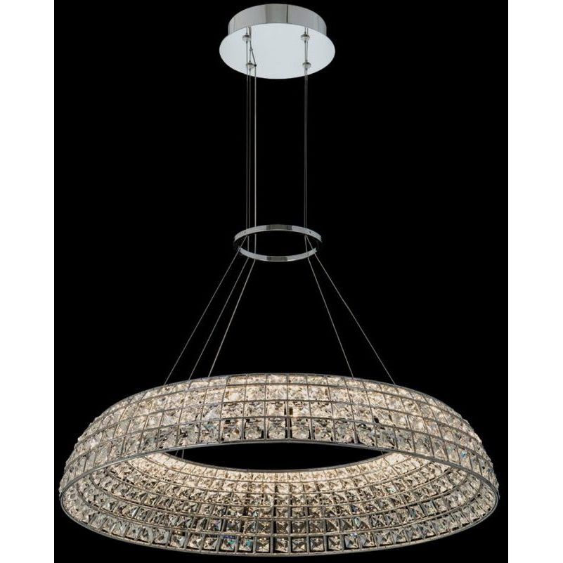 Nuvole LED 28 inch Chrome Pendant Ceiling Light