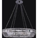 Circolare 12 Light 36 inch Polished Chrome Pendant Ceiling Light in Firenze Clear