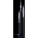 Lucca 72 inch Polished Chrome Floor Lamp Portable Light in Firenze Clear