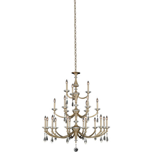 Floridia 21 Light 42 inch Matte Brushed Champagne Gold Chandelier Ceiling Light