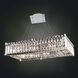 Baguette 8 Light 12 inch Chrome Pendant Ceiling Light in Firenze Clear