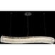 Tamburo LED 46 inch Matte Black with Polished Chrome Island Light Ceiling Light