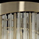 Espirali 6 Light 20 inch Brushed Champagne Gold Pendant Ceiling Light