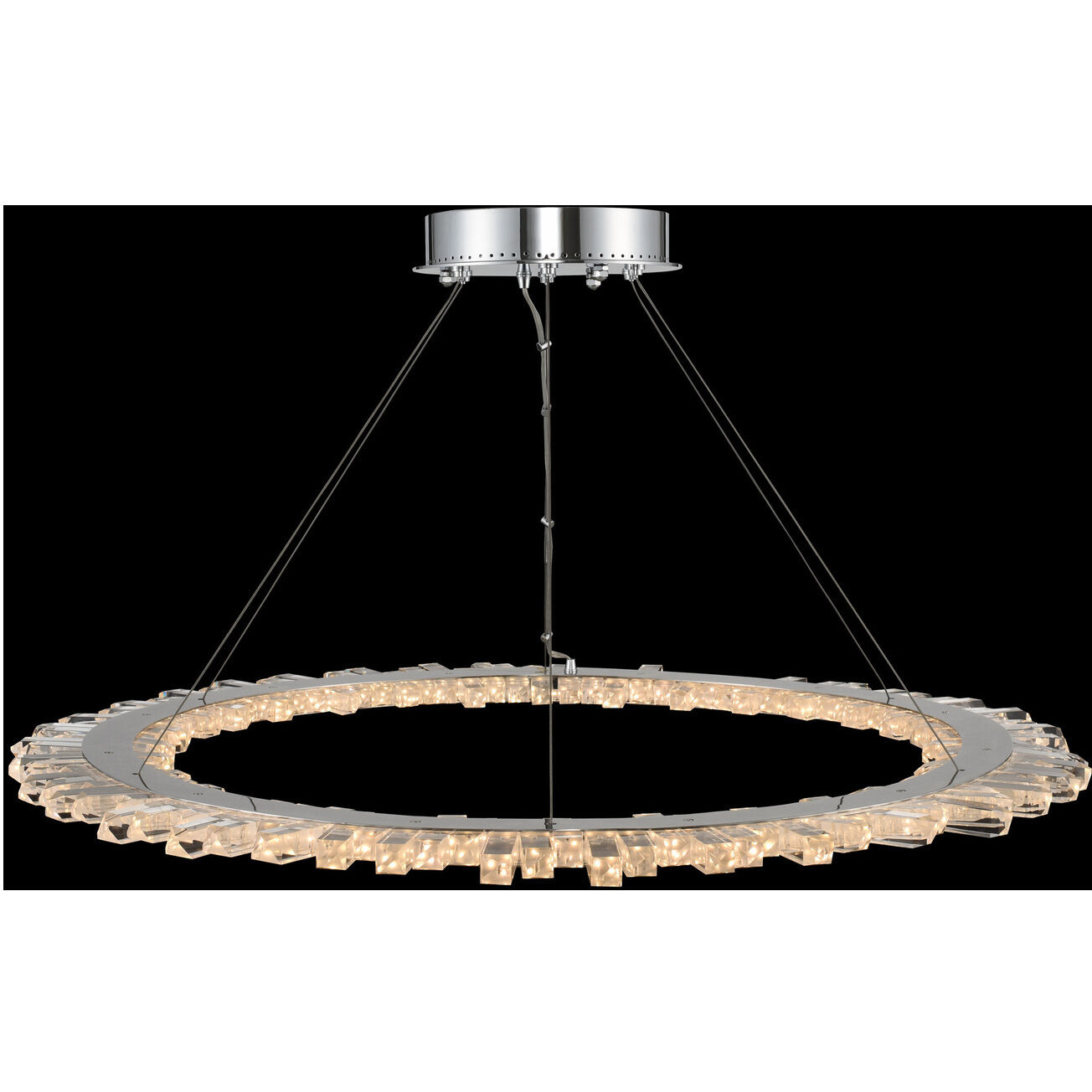 Quasar LED 42 inch Chrome Pendant Ceiling Light