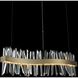 Glacier Island Pendant Ceiling Light in Brushed Champagne Gold