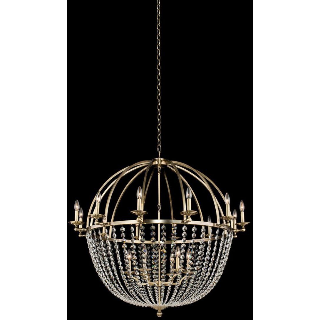 Pendolo 18 Light 44 inch Brushed Champagne Gold Chandelier Pendant Ceiling Light
