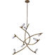 Bilancia LED 48 inch True Brass Chandelier Ceiling Light