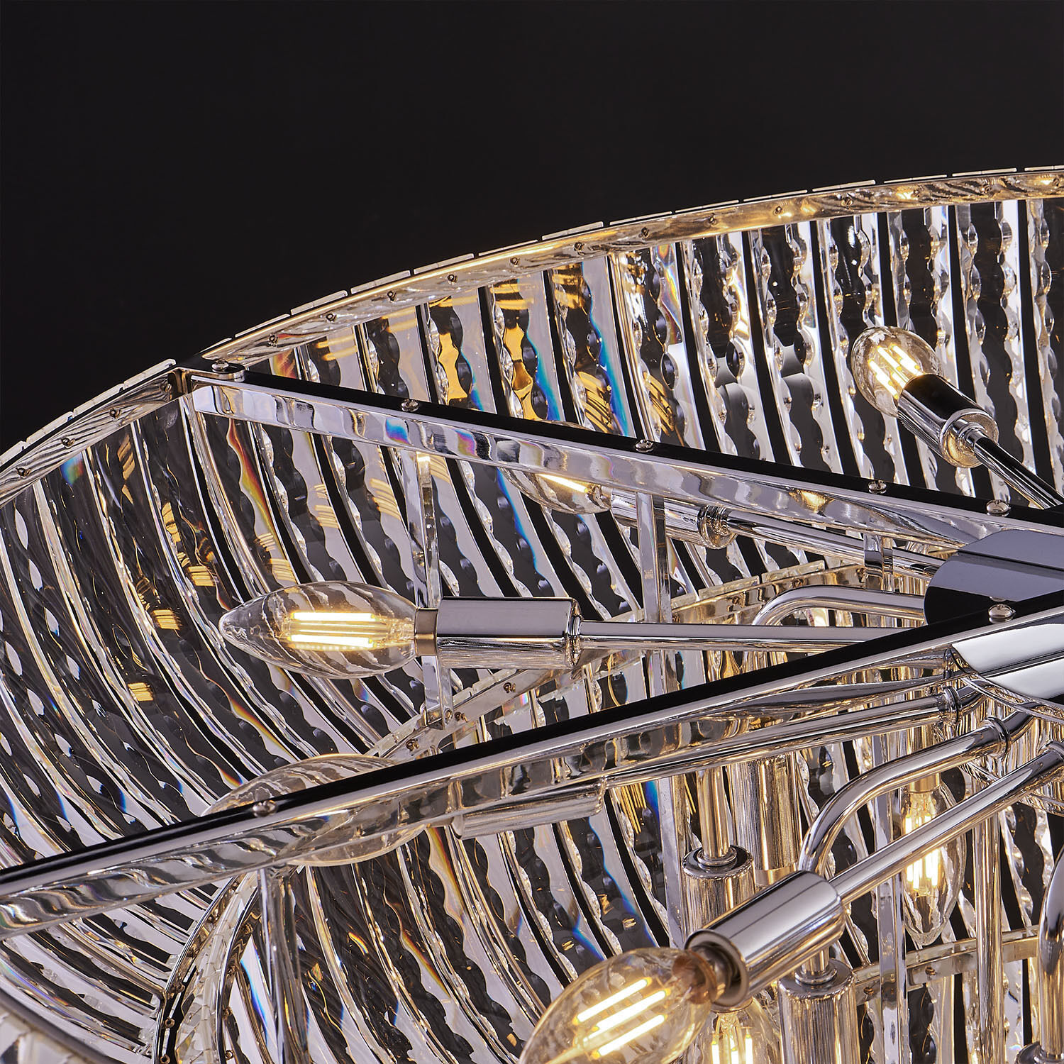 Fontana 30 Light 38 inch Polished Chrome Pendant Ceiling Light