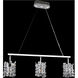 Dolo 3 Light 42 inch Chrome Island Light Ceiling Light