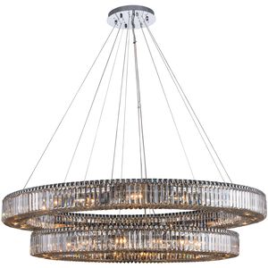 Rondelle 36 Light 60 inch Polished Chrome Pendant Ceiling Light