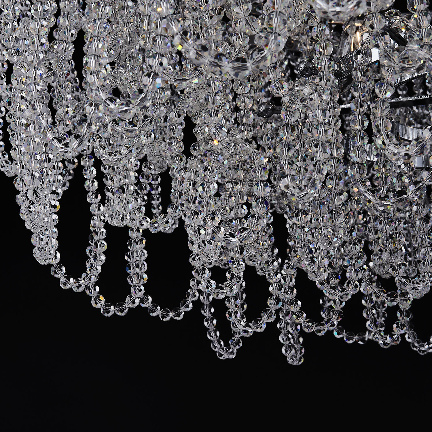 Loop 21 Light 34 inch Polished Chrome Pendant Ceiling Light