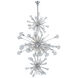 Constellation 50 Light 36 inch Chrome Pendant Ceiling Light in Firenze Clear