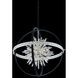 Angelo 24 Light 36 inch Matte Black with Polished Silver Pendant Ceiling Light