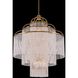 Torta 12 Light 40 inch True Brass Pendant Ceiling Light in Firenze Clear