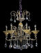 Legrenzi 6 Light 26.25 inch Antique Silver Leaf Chandelier Ceiling Light