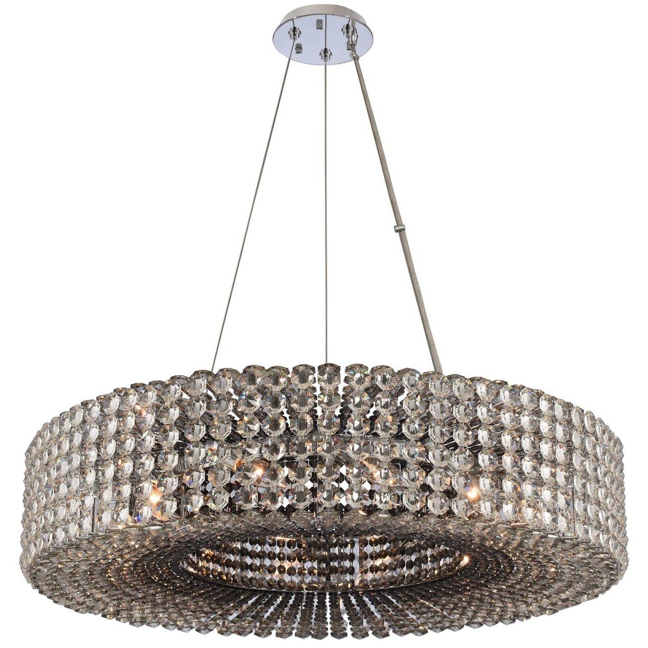 Anello 12 Light 32 inch Chrome Pendant Ceiling Light