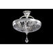 Orecchini 3 Light 16 inch Two Tone Silver Semi Flush Mount Ceiling Light