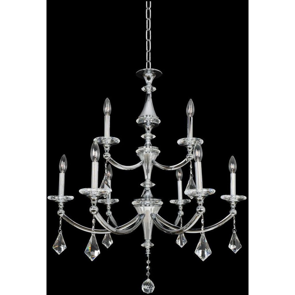 Floridia 9 Light 31 inch Chrome Chandelier Ceiling Light