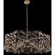 Inclanta 8 Light 37 inch Winter Brass Pendant Ceiling Light in Firenze Clear