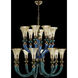 Tinta 16 Light 42 inch Winter Brass Pendant Ceiling Light in Firenze Clear