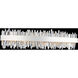 Glacier LED 32 inch Chrome Bath Vanity Wall Light in Firenze Clear