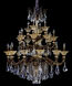 Mendelssohn 24 Light 42 inch Antique Gold Leaf Chandelier Ceiling Light in Firenze Clear