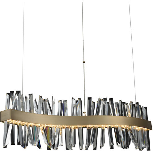 Glacier Island Pendant Ceiling Light in Brushed Champagne Gold