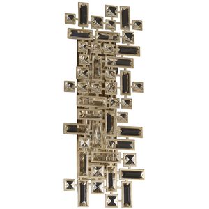 Vermeer 4 Light 22 inch Brushed Champagne Gold ADA Wall Sconce Wall Light in Brushed Nickel, Swarovski Elements Clear