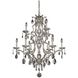 Shorecrest 9 Light 34 inch Sliver Dollar Chandelier Ceiling Light
