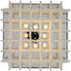 Tenda 8 Light 28 inch Chrome Pendant Ceiling Light in Firenze Clear