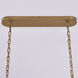 Fuji Island Light Linear Pendant Ceiling Light in True Brass