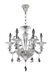 Chauvet 6 Light 21 inch Chrome Chandelier Ceiling Light
