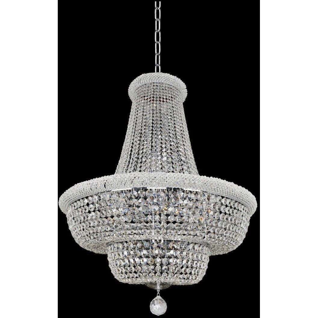 Napoli 21 Light 34 inch Chrome Pendant Ceiling Light