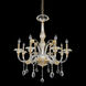 La Rosa 8 Light 32 inch 24K Gold Chandelier Ceiling Light