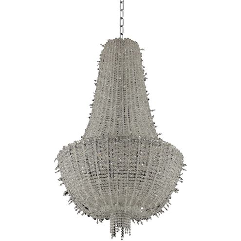 Cielo 15 Light 31 inch Chrome Pendant Ceiling Light in Firenze Clear