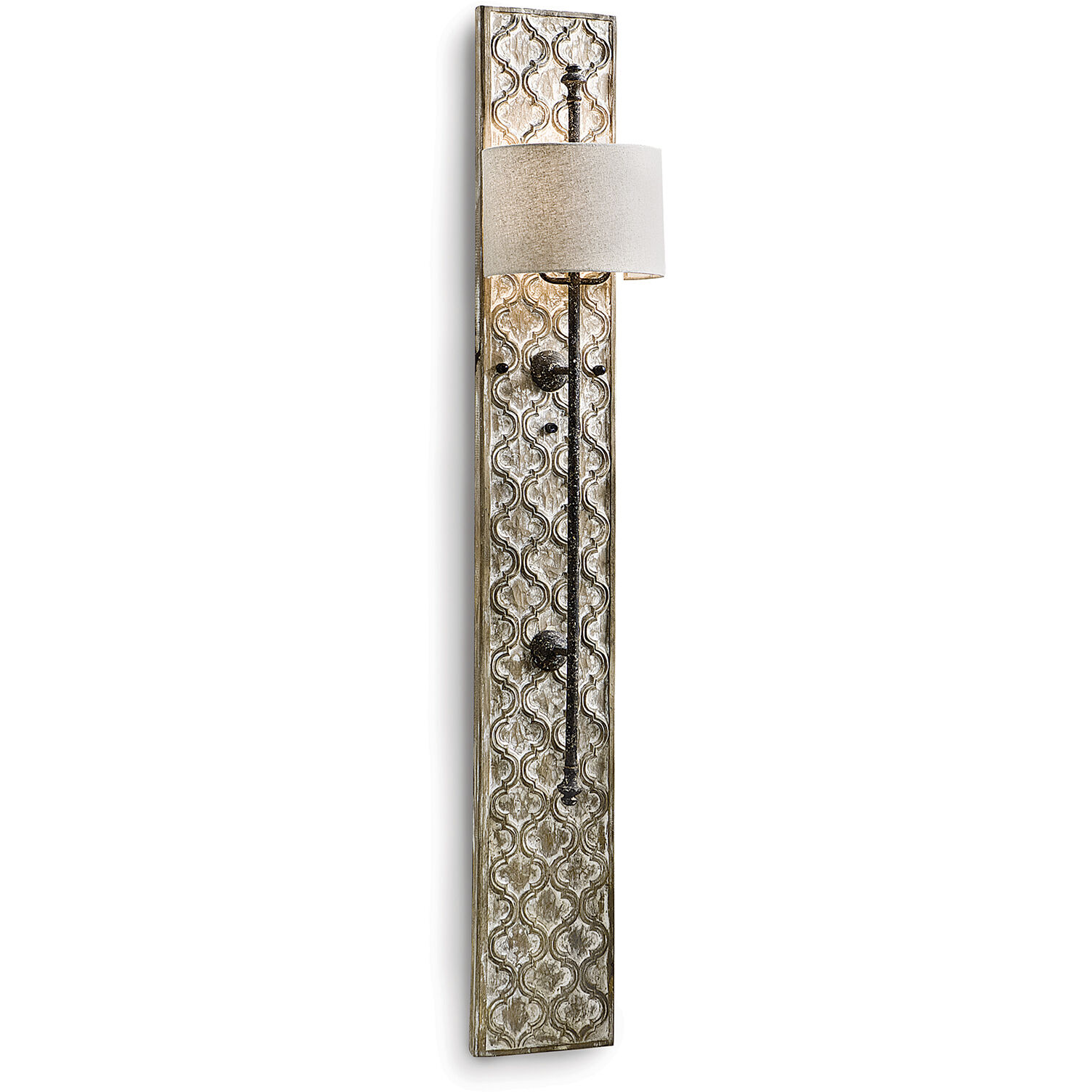 Carved Panel Wall Sconce  