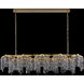 Cadere 24 Light 15 inch Two Tone 18K Gold Pendant Ceiling Light in Firenze Clear