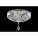 Orecchini 3 Light 16 inch Two Tone Silver Flush Mount Ceiling Light