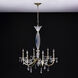 Passo 6 Light 28 inch Brushed Brass Pendant Ceiling Light