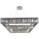 Quadro 28 Light 35 inch Chrome Pendant Ceiling Light in Firenze Clear