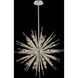 Angelo 6 Light 23 inch Matte Black with Polished Silver Pendant Ceiling Light in Matte Black W/ Polished Silver