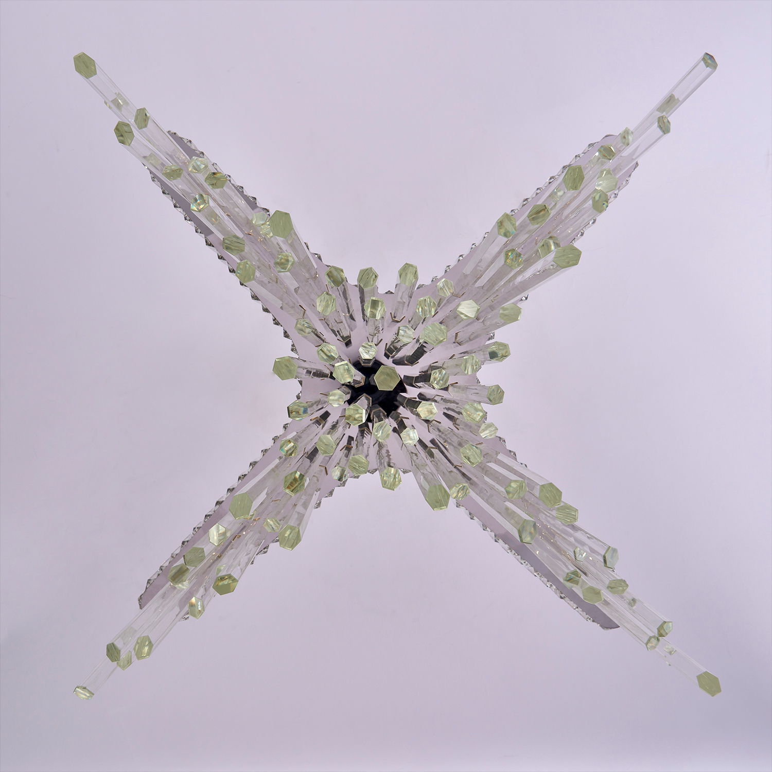 Piovere 40 inch Polished Chrome Pendant Ceiling Light