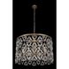 Triangulo 8 Light 34 inch True Brass Pendant Ceiling Light in Firenze Clear