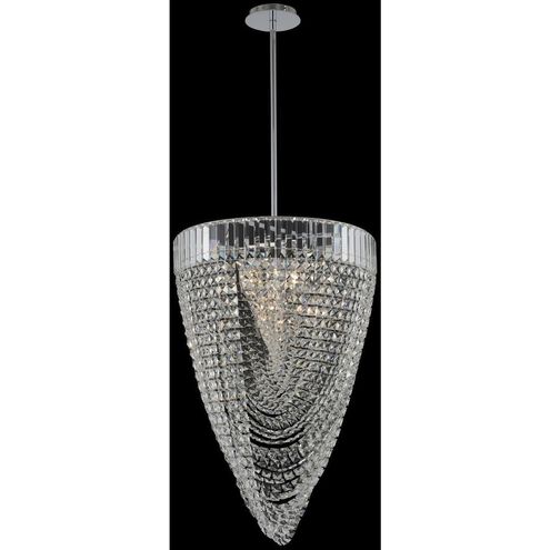 Mira 12 Light 21 inch Chrome Foyer Pendant Ceiling Light