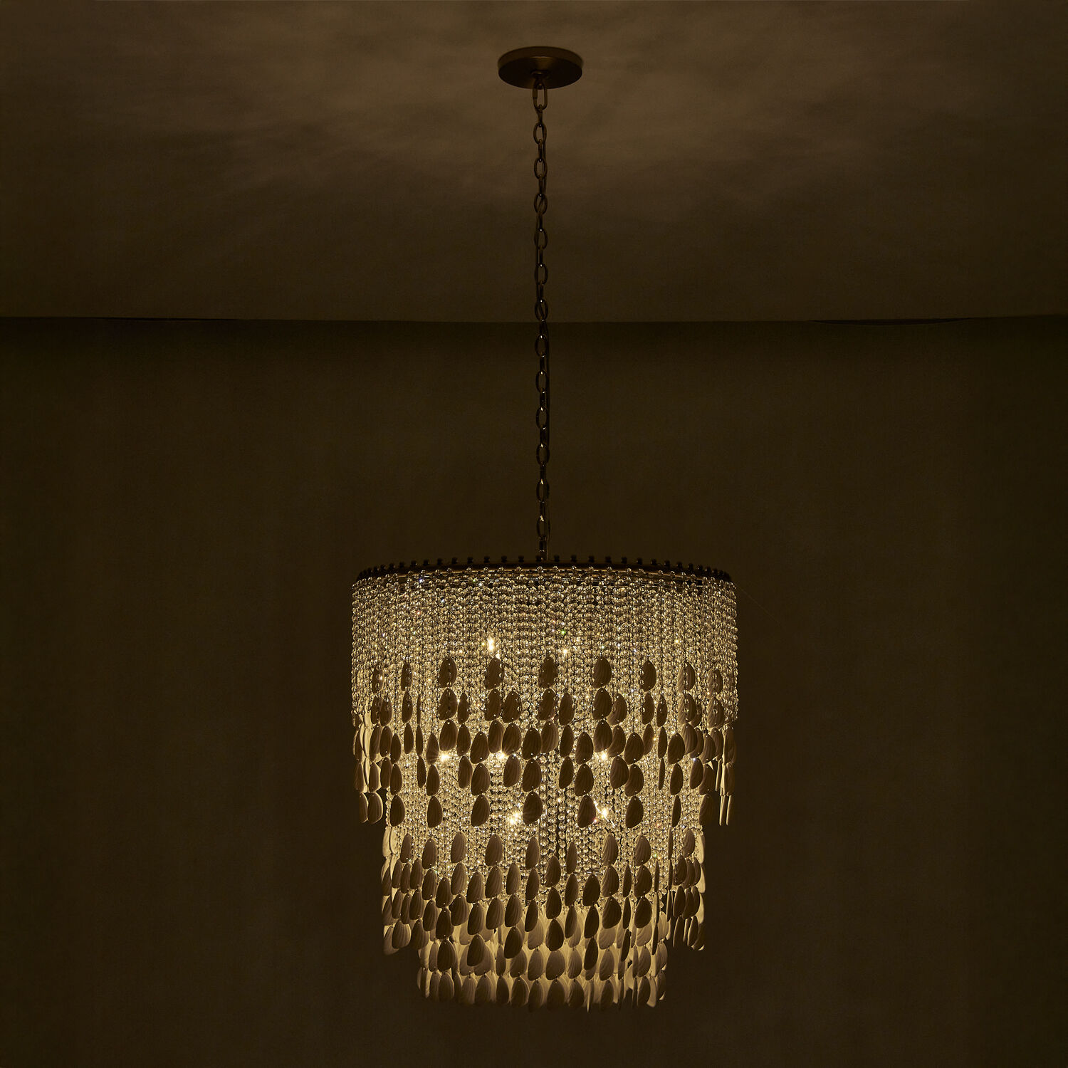 Farfalle 18 Light 28 inch Brushed Champagne Gold Chandelier Ceiling Light