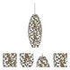 Gemini 12 Light 17 inch Champagne Gold Foyer Ceiling Light