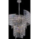 Vortice 19 Light 31 inch Polished Silver Pendant Foyer Ceiling Light