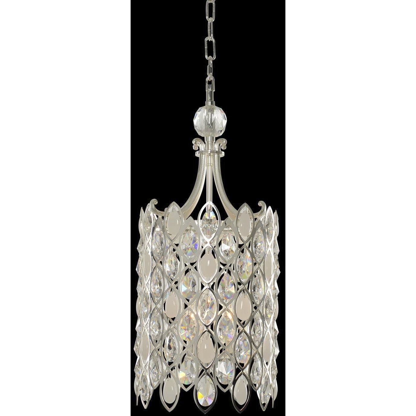 Prive 3 Light 12 inch Two Tone Silver Pendant Ceiling Light