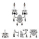 Faure 2 Light 14 inch Chrome Wall Bracket Wall Light